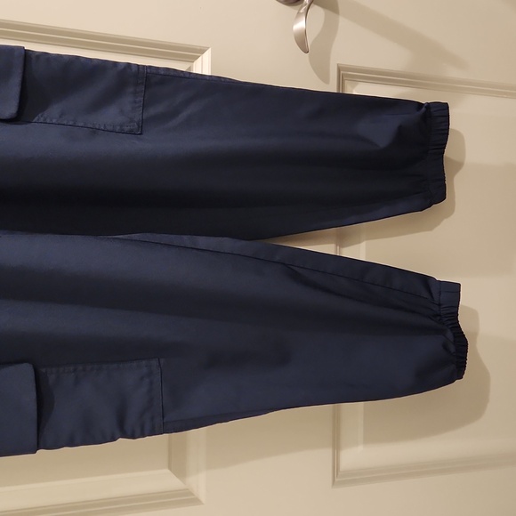 Old Navy High Waisted StretchTech Quick Dry Cargo Jogger Pants Navy Blue Size M - Picture 11 of 16